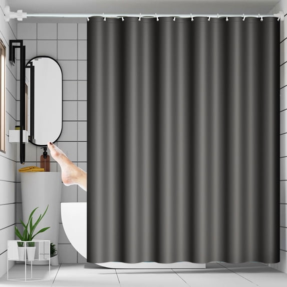 Bathroom Shower Curtain, EVA Material Proof Printed Partition Curtain, 180x120cm, No Punch Holes, With Hooks, For Bathroom, Window, Room Partition