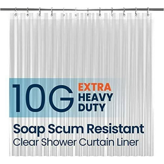 Bathroom Shower Curtain Liner - Waterproof Plastic Curtain...