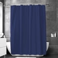 thumbnail image 1 of Bathroom Shower Curtain | Solid Color Waterproof Polyester Fabric | Blue | 70.87" x 70.87" with 12 Hooks, Rust-Resistant, Easy Clean, Durable Partition Curtain for Home Bathroom Decor, 1 of 6