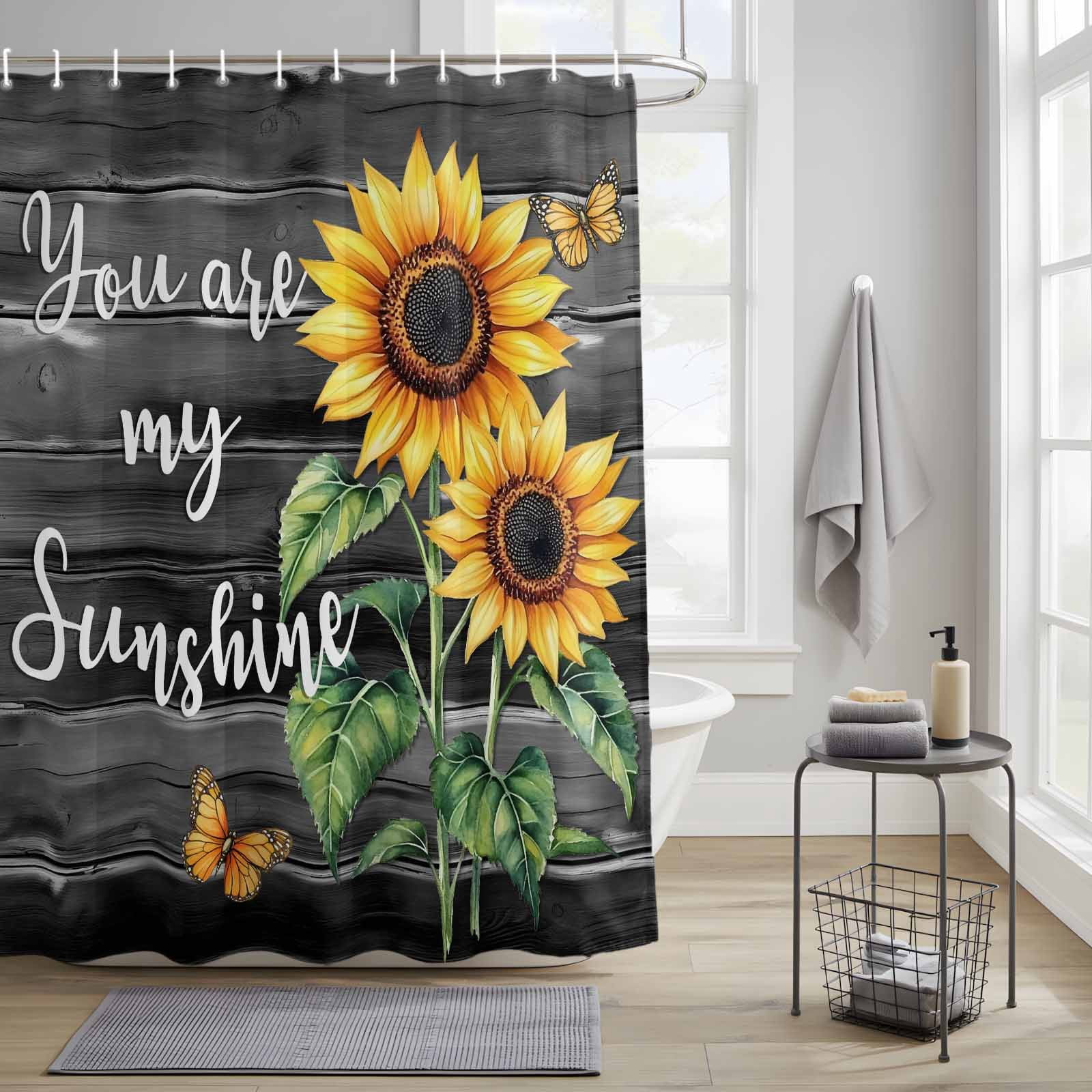 Shower Curtains With Sunflowers