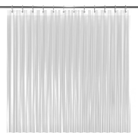 Bathroom Shower Curtain Waterproof Plastic Shower Curtain Premium PEVA Non-Toxic with Rust Proof Grommets Clear 8G Bathroom Accessories 72x72