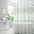 thumbnail image 1 of Bathroom Shower Curtains,70.8" x 70.8" Clear EVA Bathroom Shower Curtains Waterproof No Smell with Rust-Resistant Grommet Hook Bathroom Curtain Liner,1PC, 1 of 6
