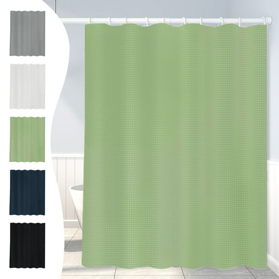 Bathroom Shower Curtains Skegnu Double Sided Solid Colour Polka Dots Wafer Shower Curtain Water Proof Bathroom Bathroom Hole Shower Curtains Bathroom Decor on Clearance