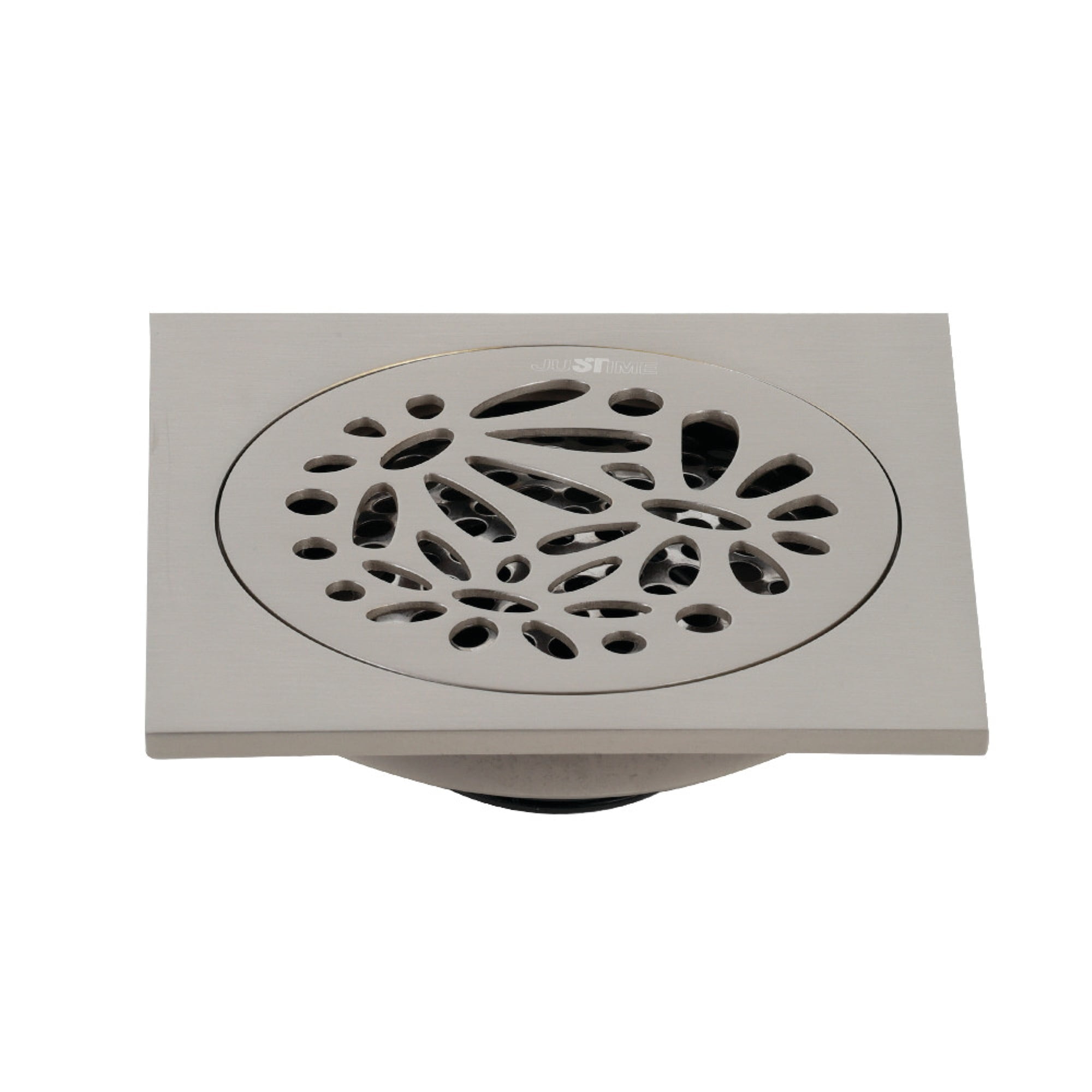 Bathroom Shower Drains with Flange & Hair Trap Brushed Nickel