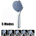 Bathroom Shower Head 5 Mode Function Chrome AntiLimescale Handset