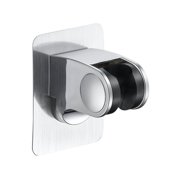 Bathroom Shower Head Bracket Angle Adjustment No Drilling Bracket Installation Adjustable 2Pcs Free Size Plastic Shower Head Holder Set