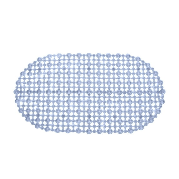 Bathroom Shower Mat | Non-Slip PVC Floor Mat with Hollow Water Droplet Design | Fast Drainage | Easy to Clean | 1 Mat