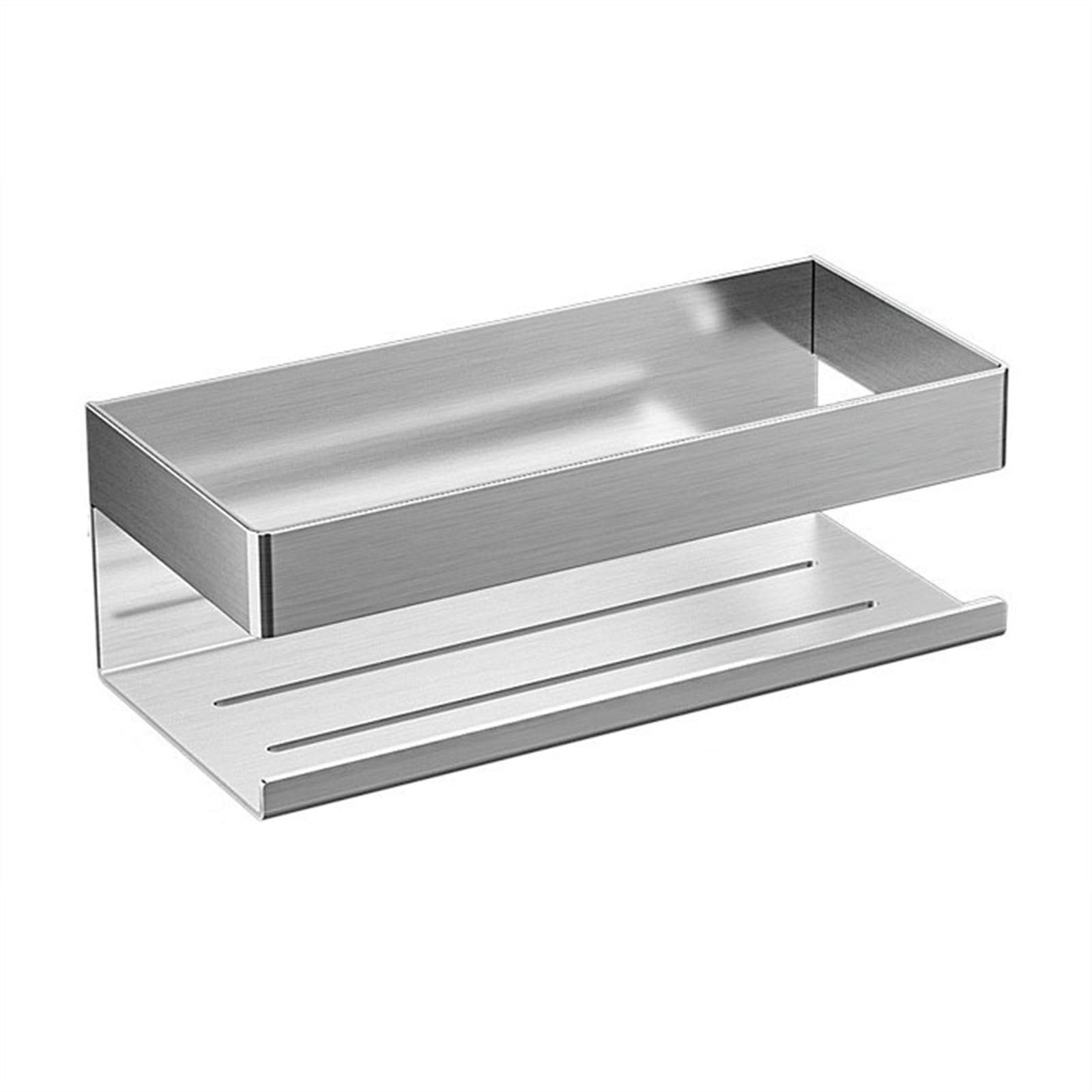 Bathroom Shower Shelves, Wall Mounted Adhesive Shower Organizer, No-Drill Stainless Steel Bathroom Caddy