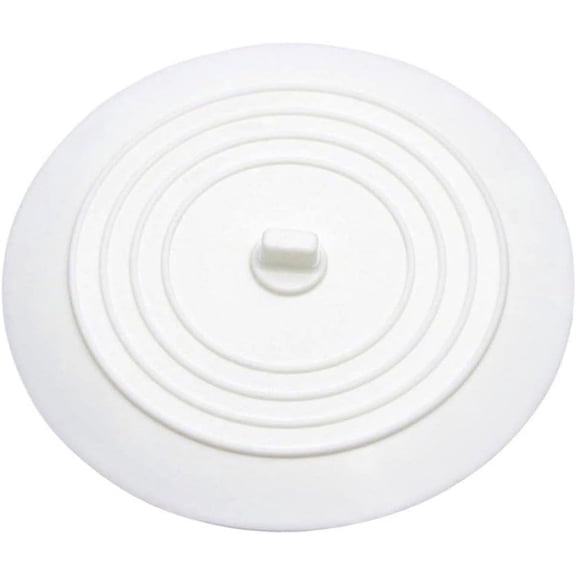 Bathroom Shower White Plug Silicone Large Laundries Hairs - Universal Plugs Sink Replacement Flat for Bathrooms Tub Hair Drain Round and Inches Water Laundry Suction Cover