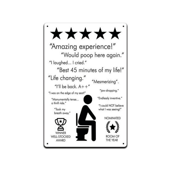 Bathroom Sign Funny Signs Laugh out Loud Sign Will Make Perfect Decor for Guest Bath Decor PS100