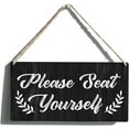 Bathroom Sign Gift Farmhouse Please Seat Yourself Please Seat Yourself