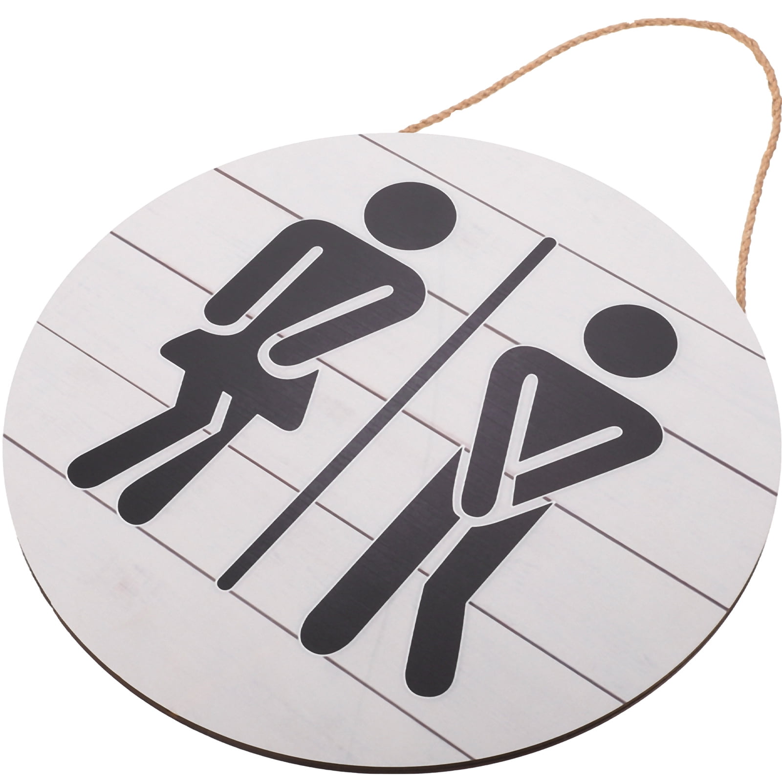 Bathroom Sign Toilet Restroom Sign Wall Art Decoration Wood Plaque