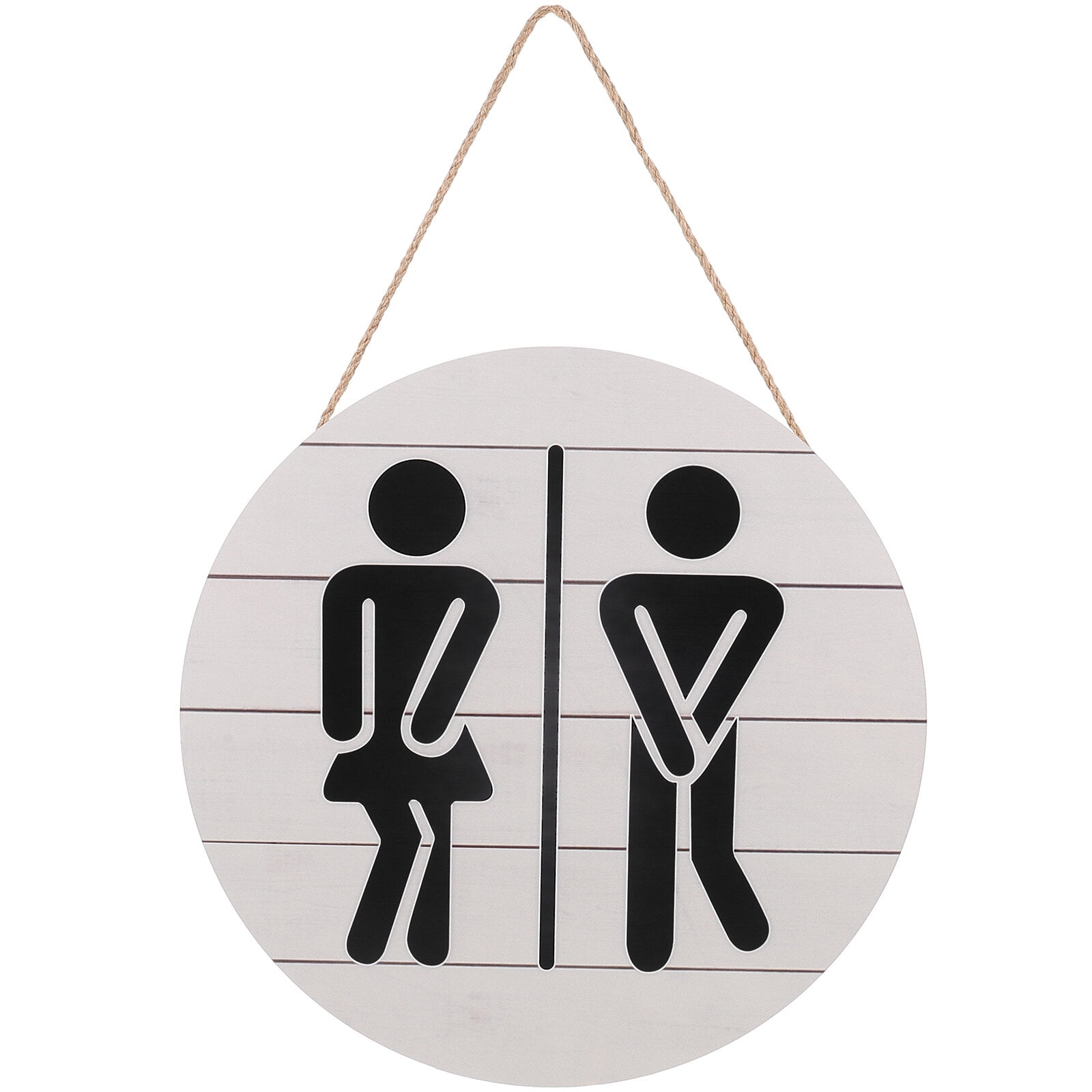 Bathroom Sign Toilet Restroom Sign Wall Art Decoration Wood Plaque