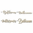 thumbnail image 1 of Bathroom Sign Unfinished Wood Cutout Home Decor DIY Option 2- 36" Wide / 1/4", 1 of 3