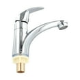 Bathroom Single Cold Basin Faucet Zinc Alloy Chrome Plated Sink Faucet