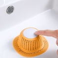 thumbnail image 1 of Bathroom Sink & Bathtub Drain Hair Catcher Filter | Hair Blocker & Debris Strainer | Prevents Clogs & Odors | Easy Press Installation | 12x12cm Universal Drain Cover | 1-Pack, 1 of 6