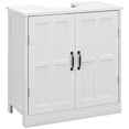 thumbnail image 1 of Bathroom Sink Cabinet,Pedestal Sink Cabinet with Adjustable Shelf,White,White Particle Board Bath Faucets Bathroom Vanities, 1 of 9