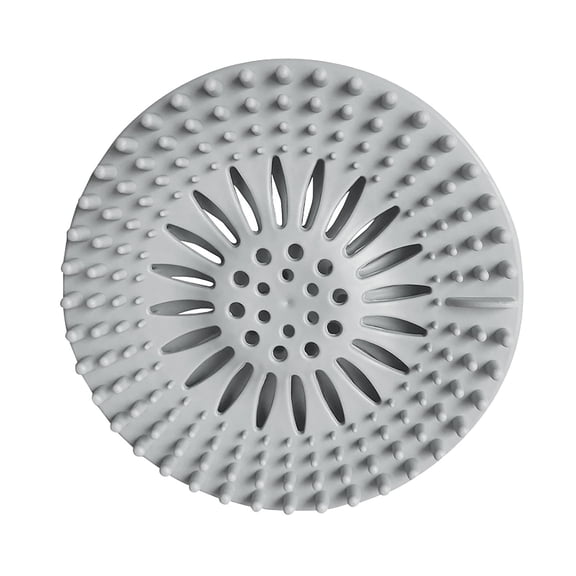 Bathroom Sink Drain Cover, Silicone Shower Drain Hair Catcher, 5.2 Inch Anti-Clog Floor Drain Strainer, Bathtub Filter Screen Trap Stopper for Hair & Debris, Ideal for Kitchen, Bathtub, Shower, 1 Pc