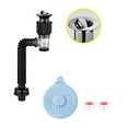 thumbnail image 1 of Bathroom Sink Drain Kit, with Flexible Expandable P-Trap Sink Drain Pipe, Fits 1-1/4",1-1/2" and 2'' Drain Hole, Built-in Anti-Clogging Stopper, Anti-Odor Bathroom Sink Drain, 1 of 9