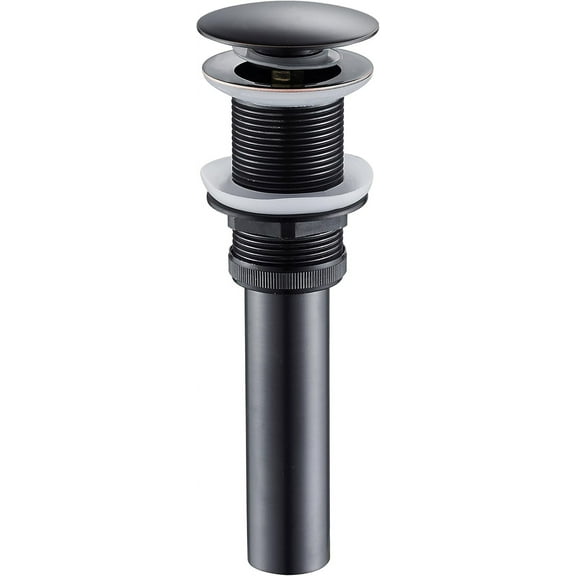 Bathroom Sink Drain, Rustproof All-Metal Pop Up Drain Stopper, Without Overflow, Durable Brass Construction For Washbasins, Smooth Push-Button Operation Ensures Effortless Water