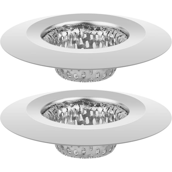 Bathroom Sink Drain Strainer - 2 count 1.22" Stainless Steel Bathtub Shower Tub Drain Cover Hair Catcher, Anti-clogger Filter Plug for Mop Pool, Utility Washbasin, RV Sink
