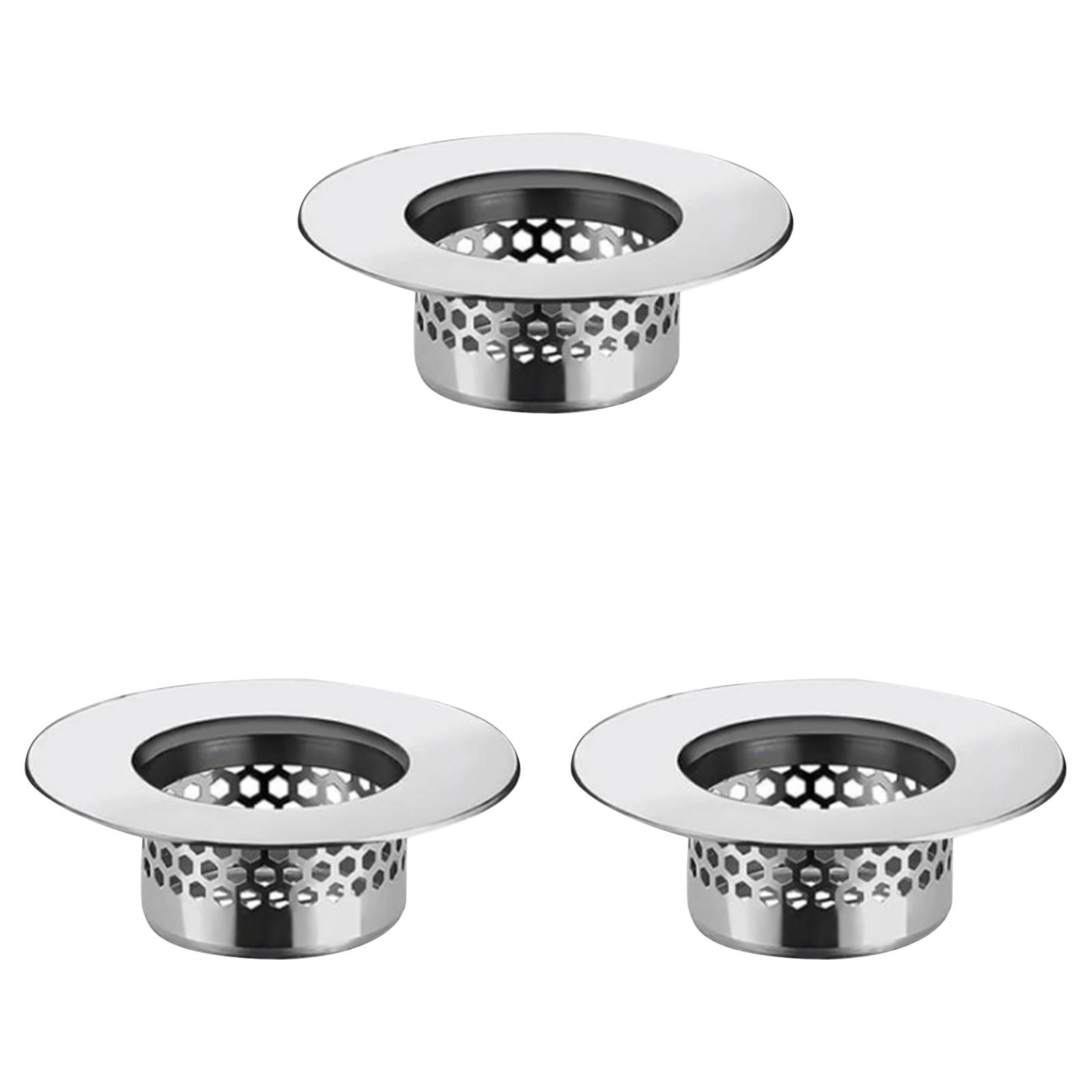 Bathroom Sink Drain Strainer – Stainless Steel Hair Catcher for Bathtub ...