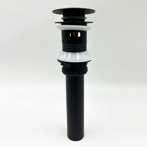 Bathroom Sink Drain with Overflow, Vessel Sink Lavatory Vanity Pop Up Drain Stopper, 304 Stainless Steel