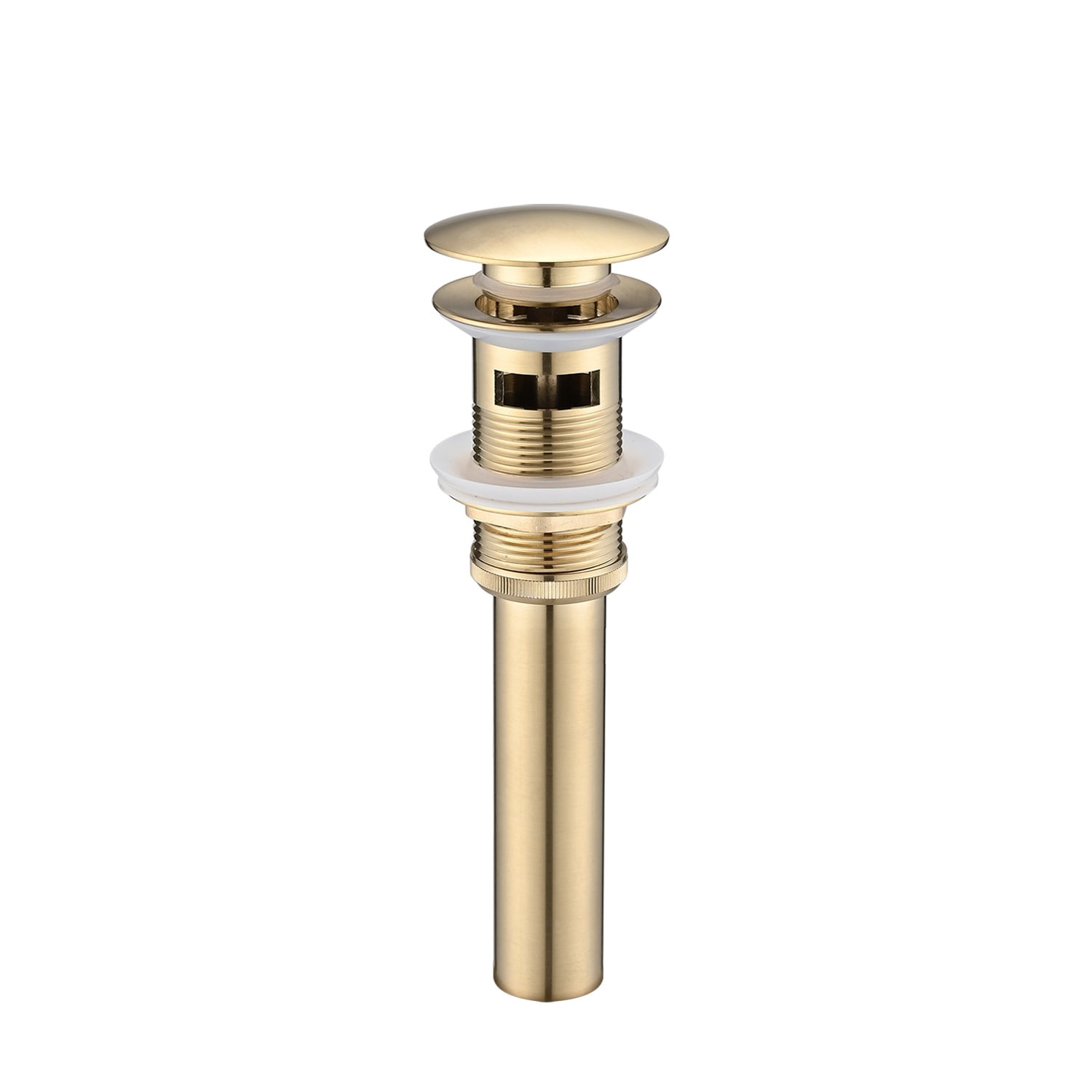 Bathroom Sink Drain with Overflow, Vessel Sink Lavatory Vanity Pop Up Drain Stopper, 304 Stainless Steel