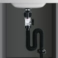 thumbnail image 1 of Bathroom Sink Drainage Kit, Adjustable ABS Washbasin Expansion Pipe, Telescopic Downpipe Trap, Universal Extension Tube, 16.9-37.2 Inches, Black & White, Easy Install, 1 of 8