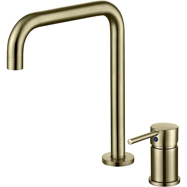 Bathroom Sink Faucet, All Copper Split Basin Faucet, Single Handle
