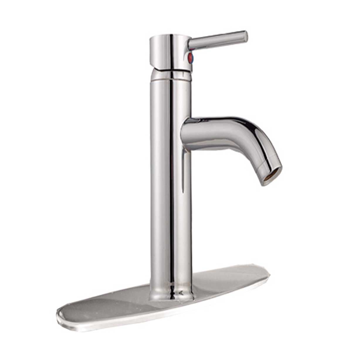 Chrome Plated Single Handle Widespread Bathroom Faucet