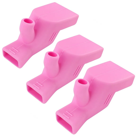 Bathroom Sink Faucet Extender 3-Pack, Universal Fit, Anti-Slip Design, Easy Install, Portable Hand Washing Aid for Home Bathroom, 7cm, Pink/Blue/Green