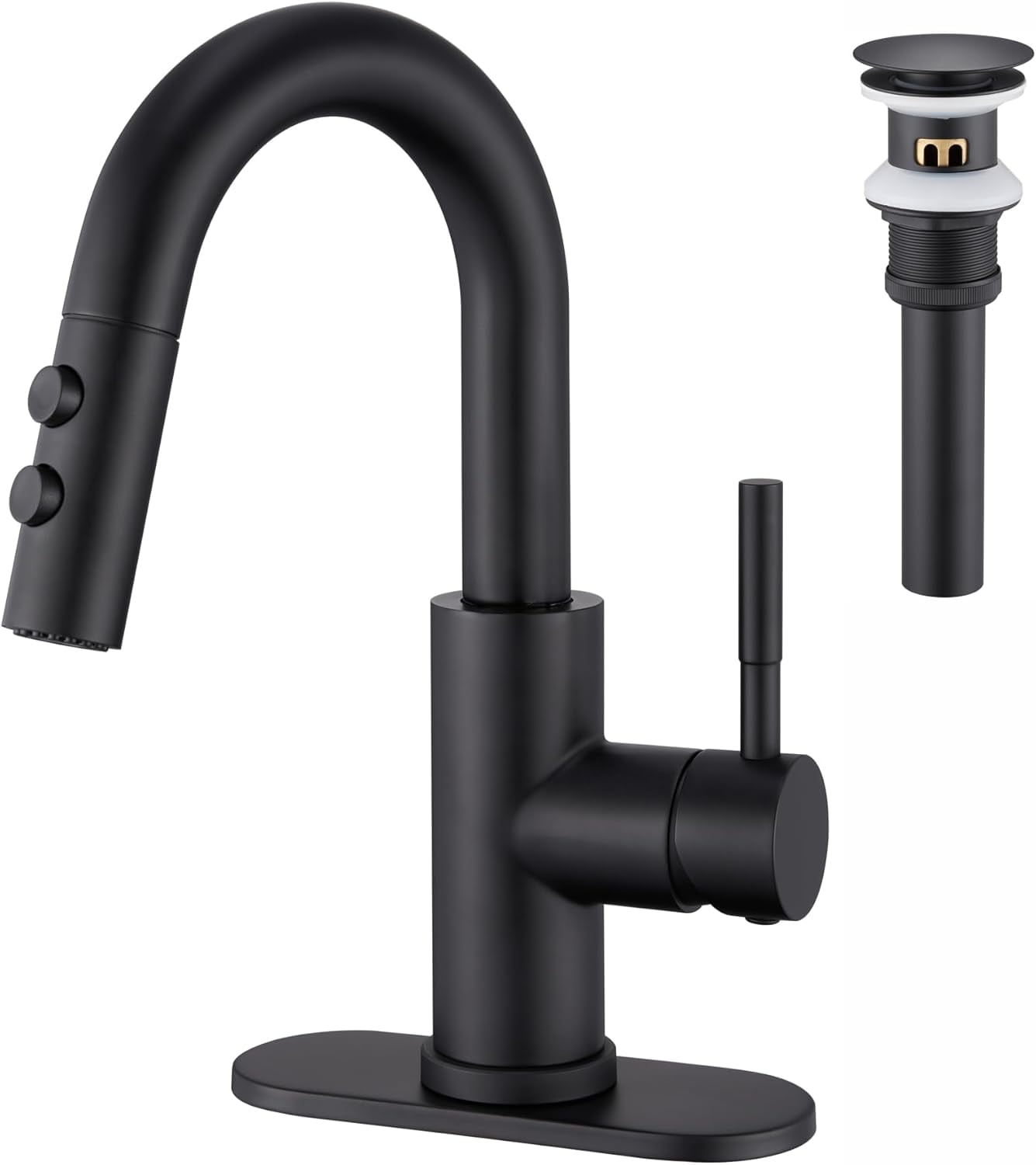 Bathroom Sink Faucet With Pull Out Sprayer