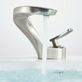 Bathroom Sink Faucet Single Handle 1Hole Waterfall Lavatory Vanity