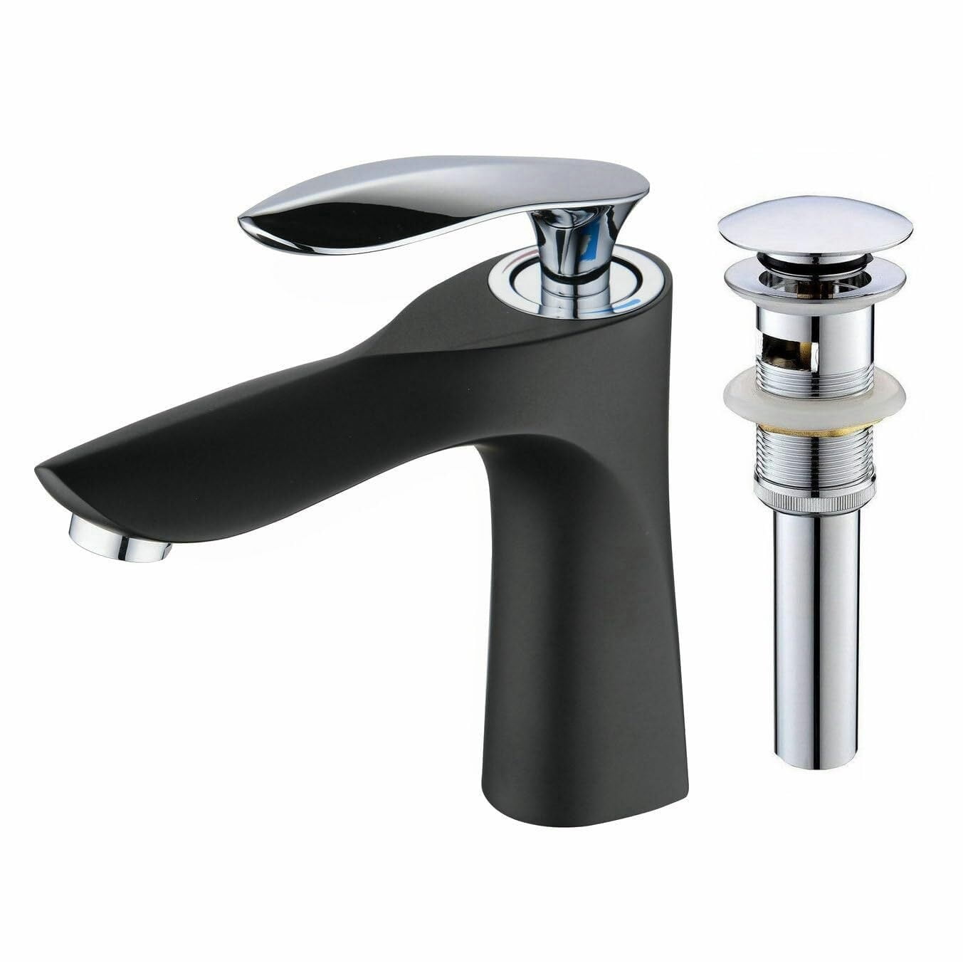 Universal Chrome Plastic Basin Sink Faucet Lavatory 2 Handles