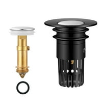 Bathroom Sink Hair Catcher, Stainless Steel Filter Basket Stopper with Pop-Up Mechanism, Fits 99% Sink Holes, Prevents Clogs & Easy to Clean, Replacement Plug for Basins Tubs