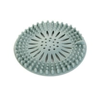 Bathroom Sink Hair Filter | 13x13cm TPR Silica Gel Drain Cover | Fine Leakage Holes for Hair Blockage | 1-Piece Floor Drain Protector