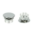 thumbnail image 1 of Bathroom Sink Overflow Cover, Drain Hole Plug Stopper for Ceramic Basin, Washbasin Drain Gasket Repment Part, Fits Most Standard Sinks, Easy Push-in Installation, ABS Plastic, 1 of 2