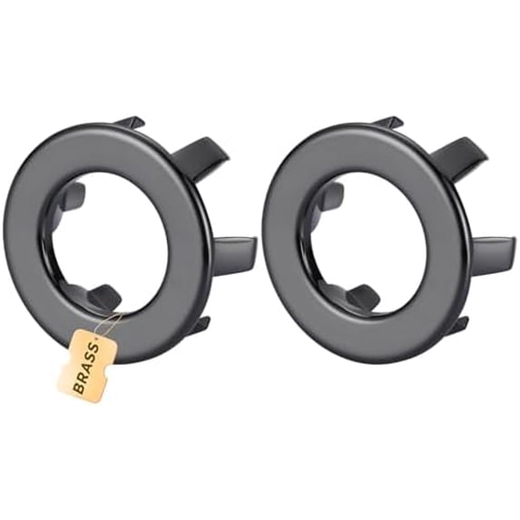 Bathroom Sink Overflow Ring: 2 Pack Solid Brass Bathroom Vessel Sink ...