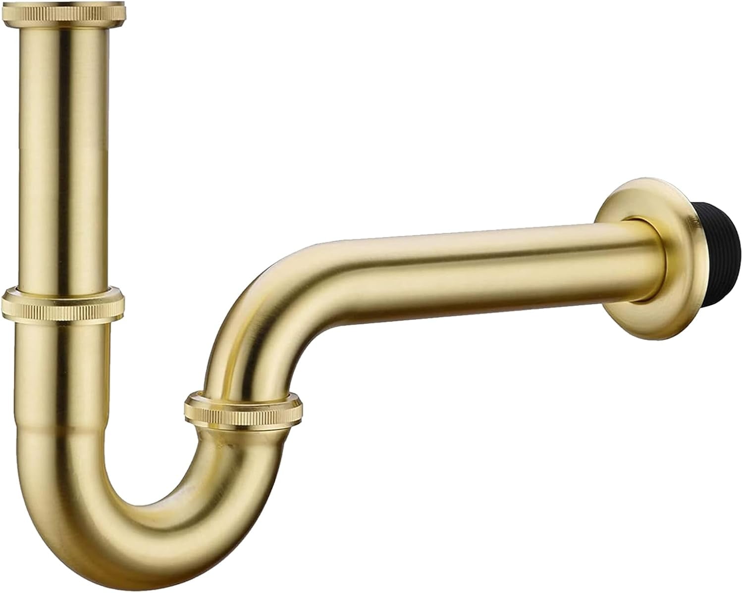 Bathroom Sink P-Trap, 1 1/4" Basin Sink Waste Trap Drain Kit with ...