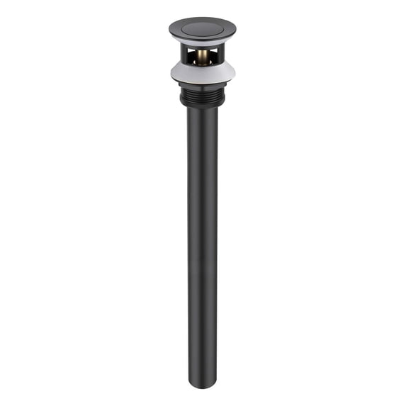 Bathroom Sink Pop Up Drain Stopper with 12" tailpiece, with Overflow