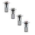 thumbnail image 1 of Bathroom Sink Stopper Hair Catcher, Sink Drain Strainer, Pop Up Sink Drain Stopper with Strainer, Universal Drain Plug for Sink Drain, Sink Drain Cover with Basket for Bathroom Stopper, 4 Pcs, 1 of 9