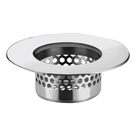 Bathroom Sink Strainer, Bathtub Lavatory Sink Drain Strainer, Hair Catcher for Laundry, Mop Pool, Utility, Slop, RV Sink, Stainless Steel Drain Filter, Fit Hole Size from 1.25", 1 Pcs, 1.97x0.67"