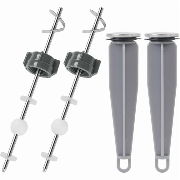 Bathroom Sink -Up Stoppers with Brushed Finish, Fits Most -Up Drains, 2+2 Pack Replacement Kit