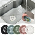 thumbnail image 1 of Bathroom Sink and Floor Drain Hair Trap Filter Screen, Clog-Blocking Strainer for Shower, Toilet, and Kitchen Drainage, Easy-Clean Flexible Stopper, 1 of 5