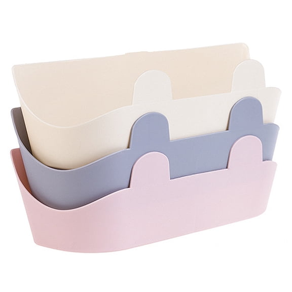TOYMYTOY 5Pcs Wall Mounted Shoes Rack Grey Plastic Slippers Shelf Easy Install No Tools