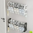 thumbnail image 1 of Bathroom Slipper Rack, Wall Mounted Shoe Storage Rack, Non Perforated Design, Space-saving + Easy Installation, Modern Style, for Home Use, Organize Shoes, Wall Door Shoe Holder | Bathroom Storage So, 1 of 7