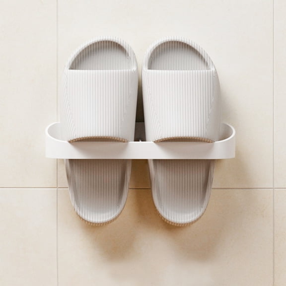 Bathroom Slipper Rack, Wall-mounted Home Slipper Rack, Bathroom Behind Door Crevice Shelf, No Punch Shoe Hanging Rack
