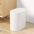 thumbnail image 1 of Bathroom Small Trash Can with Lid,White Toilet Push-open Lid Plastic Trash Can,10L / 2.7 Gallon Slim Garbage Bin Waste Basket for Bedroom,Bathroom,Office,Kitchen, 1 of 7