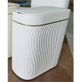 thumbnail image 1 of Bathroom Small Trash Can with Automatic Touchless Lid, 2.6 Gallon Smart Garbage Can Narrow Waterproof Trash Bin for Bedroom, Office, Living Room, 1 of 6